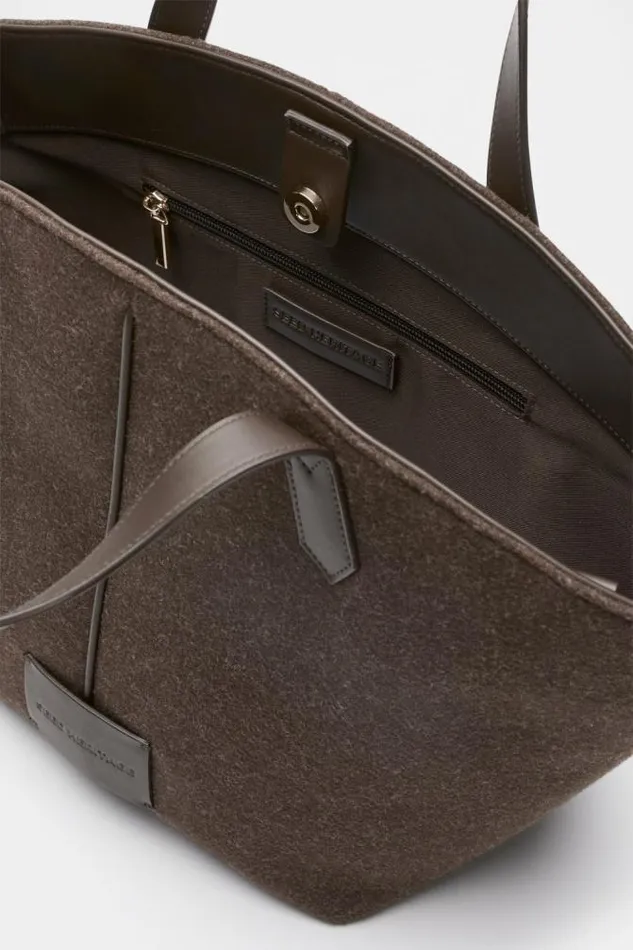 Women Tote Bags Seed Heritage Felt Large Carry All Tote Dark Espresso