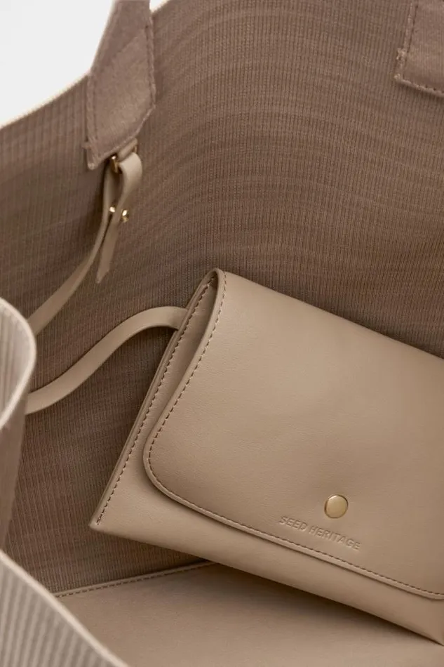 Women Tote Bags Seed Heritage Large Knit Tote Cookie
