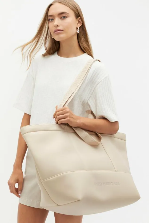 Women Tote Bags Seed Heritage Seed Overnight Tech Tote Oat