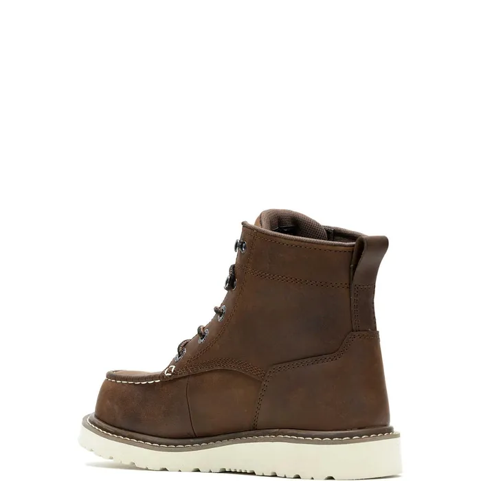 Women Trade Wedge Unlined 6034MocToe CompositeToe Work Boot Dark Brown Wolverine Boots