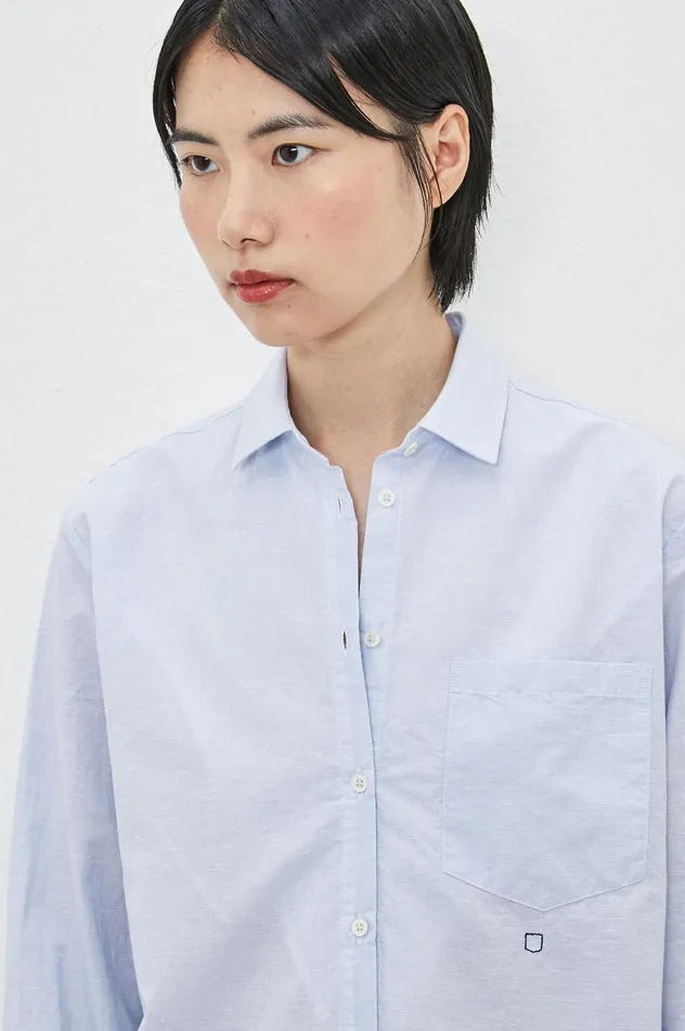 Women UMA 8211 Cotton Linen Shirt 8211 Air Massimo Alba Shirts
