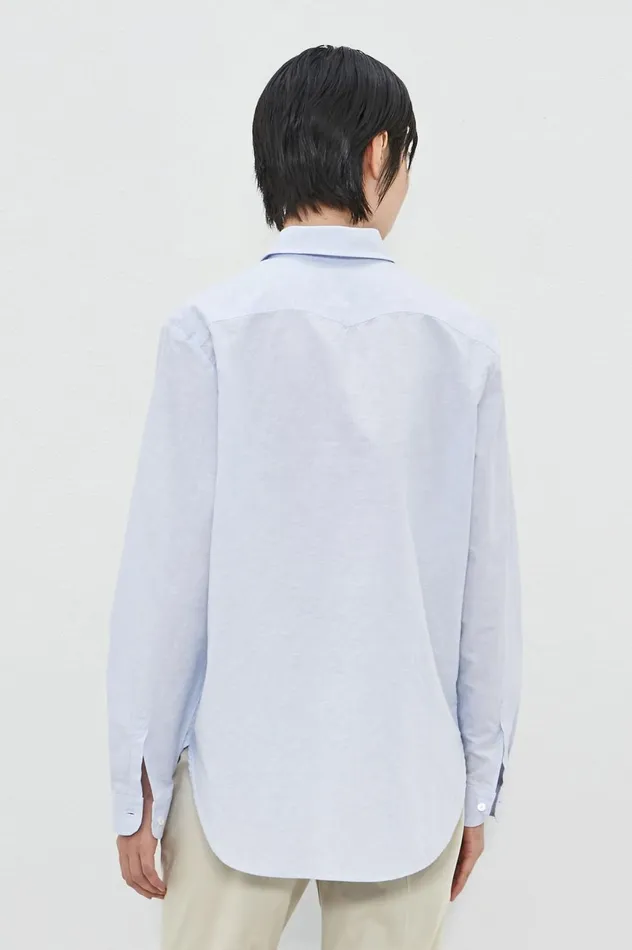 Women UMA 8211 Cotton Linen Shirt 8211 Air Massimo Alba Shirts