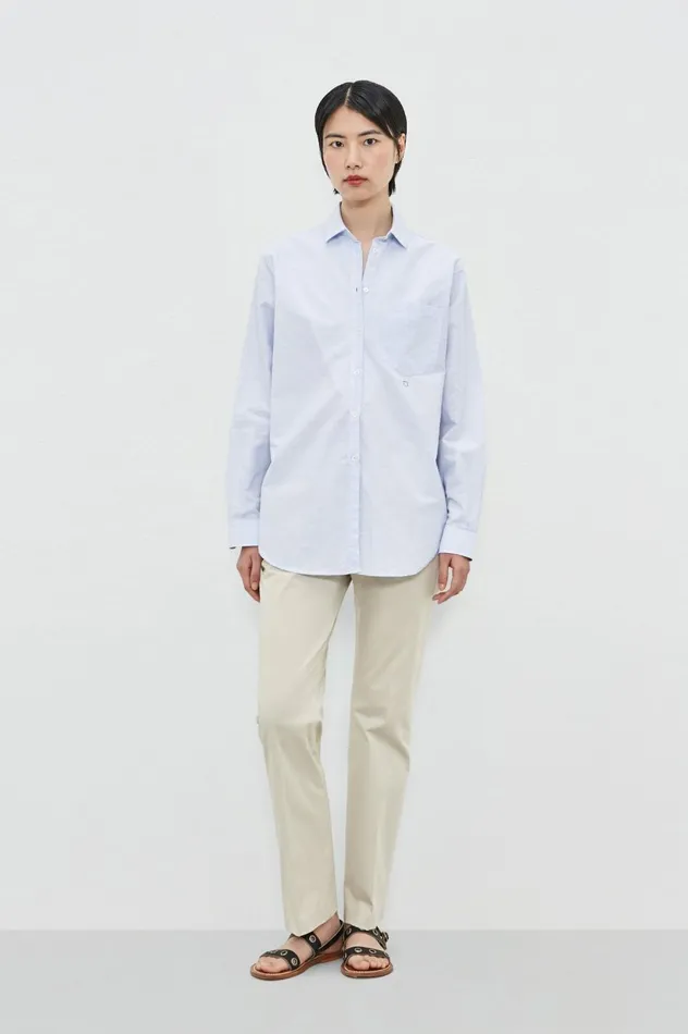 Women UMA 8211 Cotton Linen Shirt 8211 Air Massimo Alba Shirts
