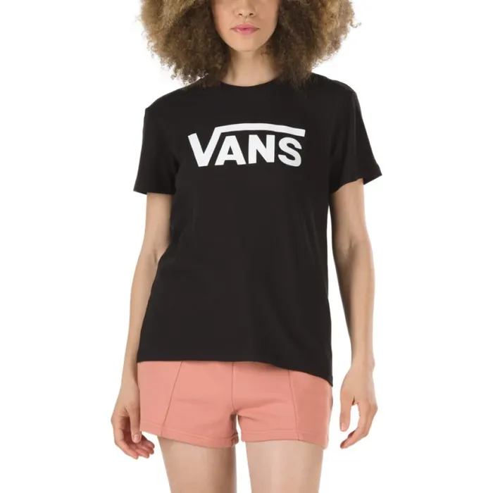 Women Vans Flying V Crew Tee Black TShirts and Tanks