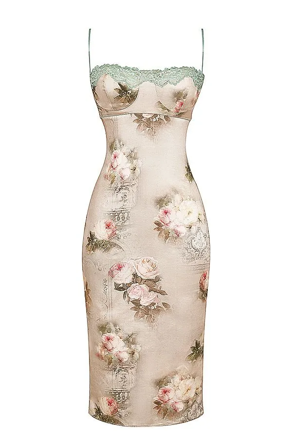 Women Venus Vintage Floral Midi Dress House Of CB Dresses