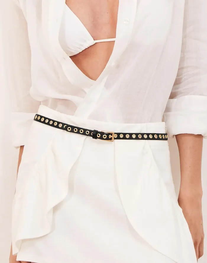 Women ViX Paula Hermanny Belts Mica Belt 8211 Black