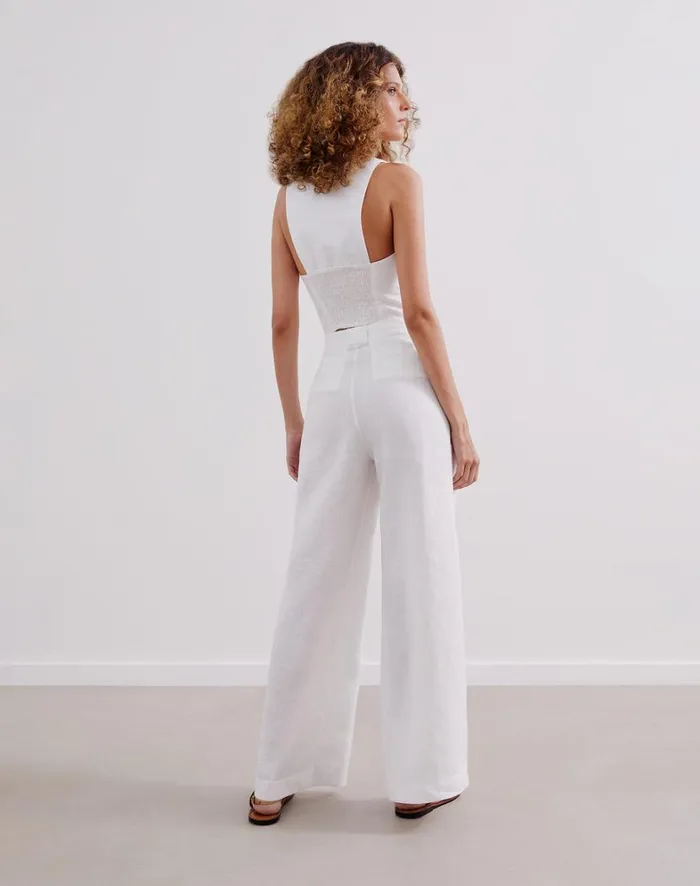 Women ViX Paula Hermanny Bottoms Hana Pants 8211 Off White