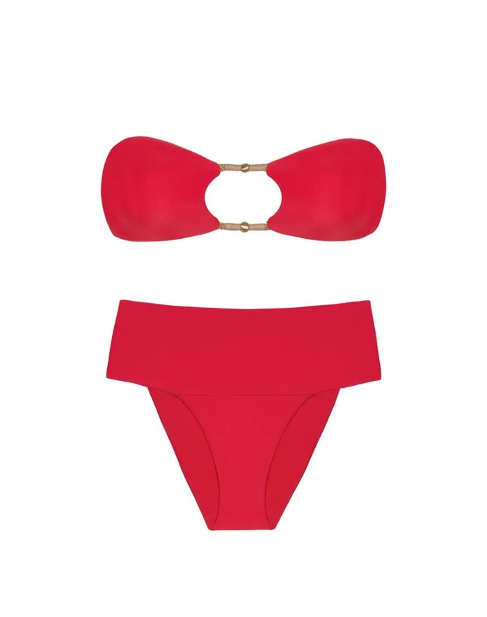 Women ViX Paula Hermanny Bottoms Jessica Hot Pant Bottom 8211 Red Poppy