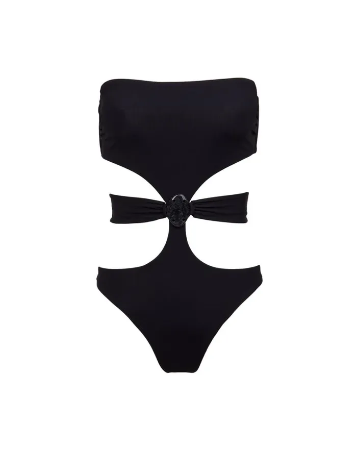 Women ViX Paula Hermanny Bottoms Kim One Piece 8211 Black
