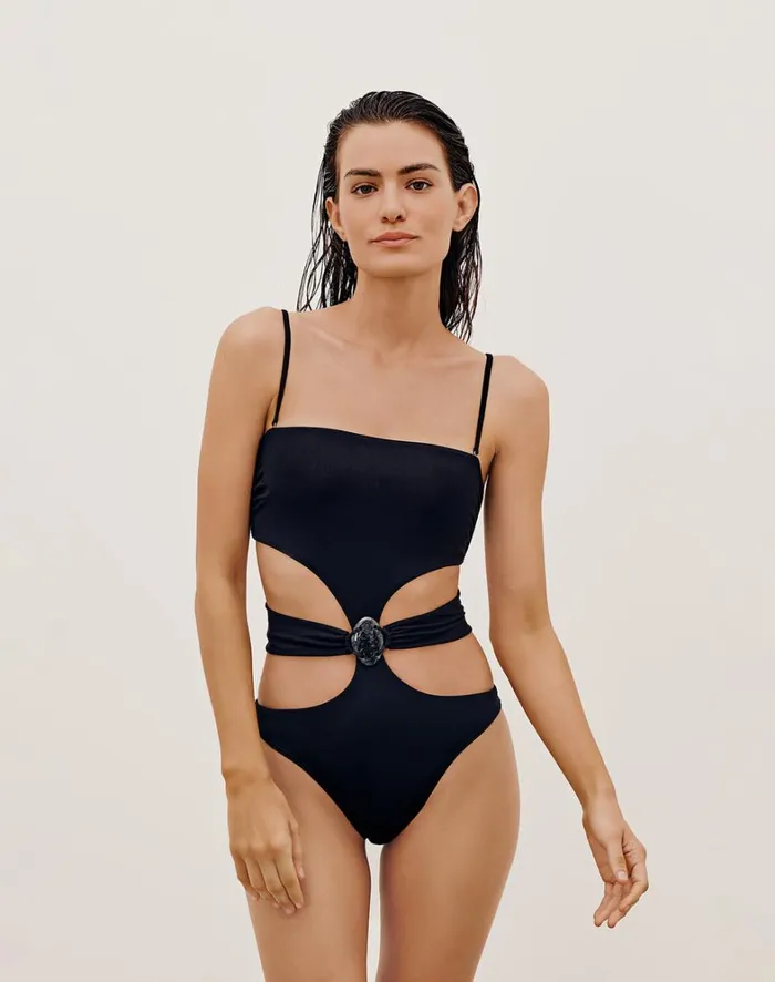 Women ViX Paula Hermanny Bottoms Kim One Piece 8211 Black