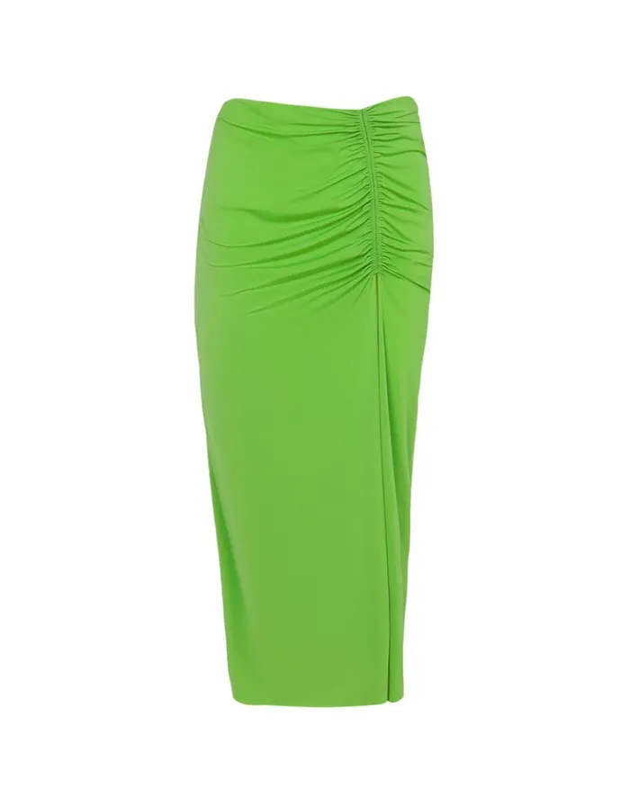 Women ViX Paula Hermanny Cover Ups Bela Midi Skirt 8211 Acid Green