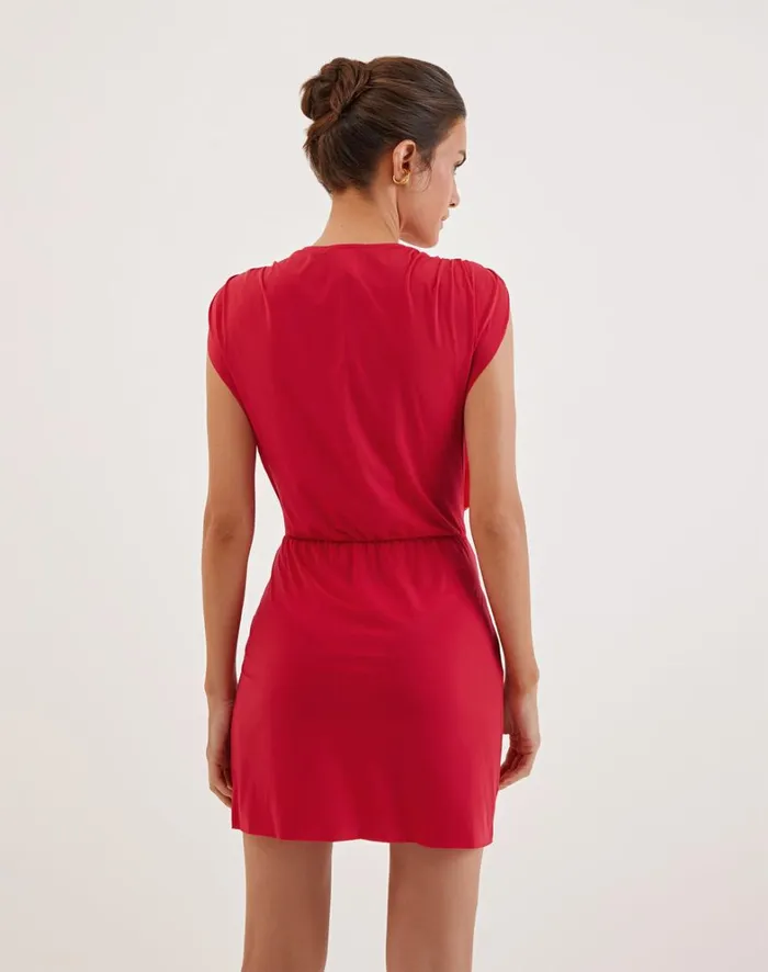 Women ViX Paula Hermanny Cover Ups Cindy Short Cover Up 8211 Red Pepper