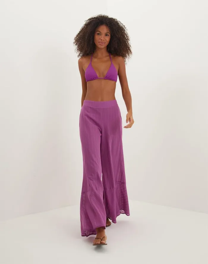 Women ViX Paula Hermanny Cover Ups Getty Pants 8211 Berry Burst