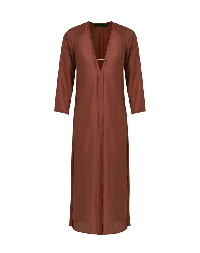 Women ViX Paula Hermanny Cover Ups Julie Long Cover Up 8211 Nutshell