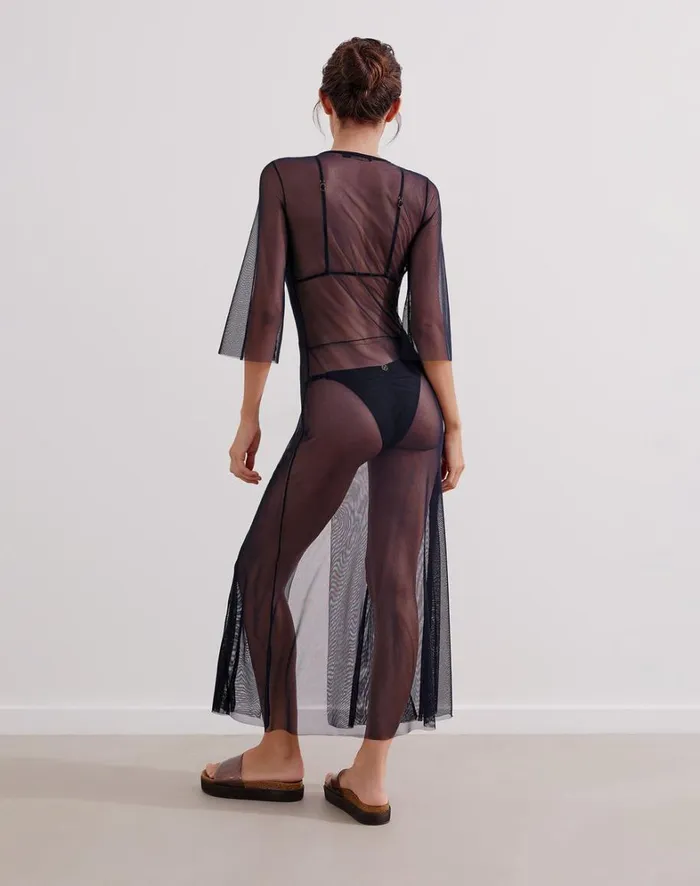 Women ViX Paula Hermanny Cover Ups Karlie Long Cover Up 8211 Indigo