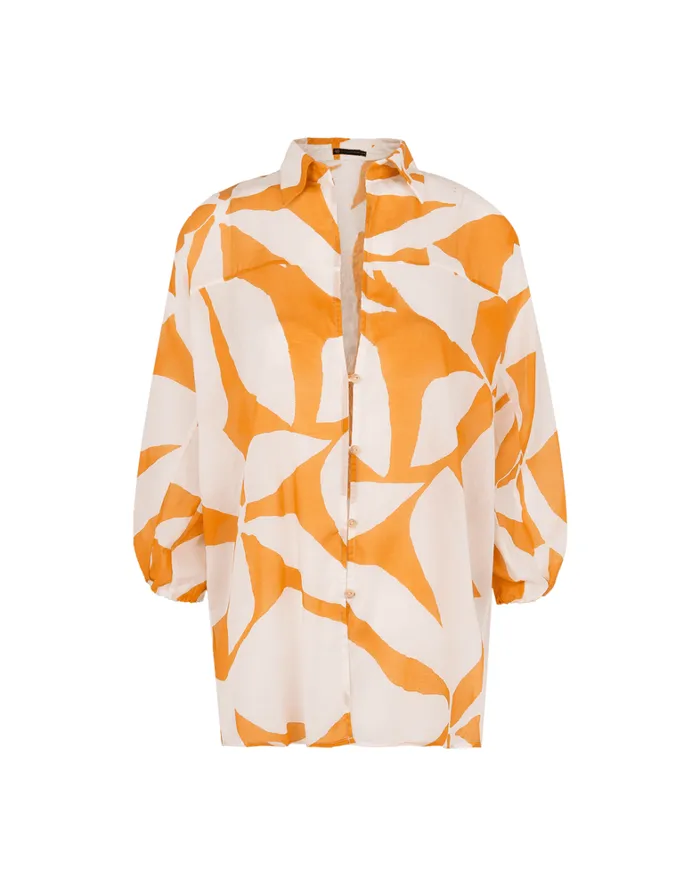 Women ViX Paula Hermanny Cover Ups Moana Short Cover Up 8211 Bossa Sunset