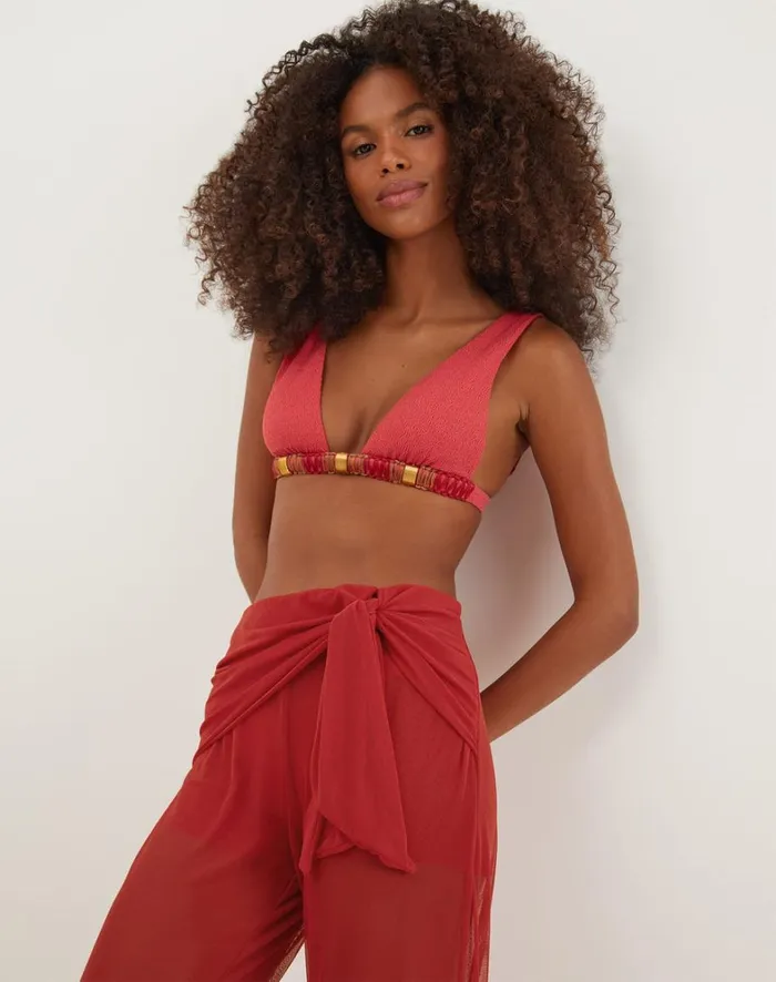 Women ViX Paula Hermanny Cover Ups Nivea Pants 8211 Raspberry