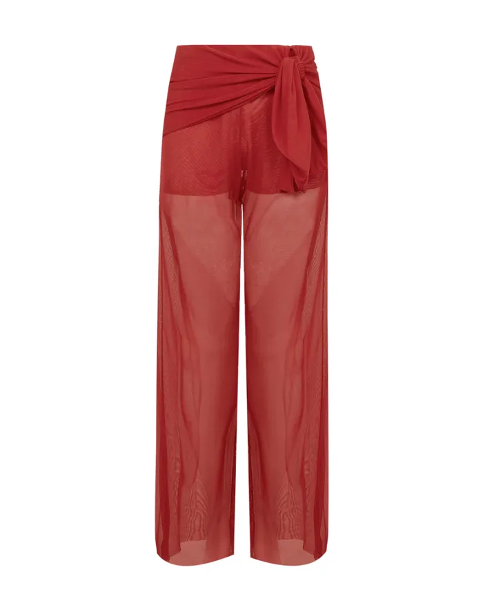 Women ViX Paula Hermanny Cover Ups Nivea Pants 8211 Raspberry