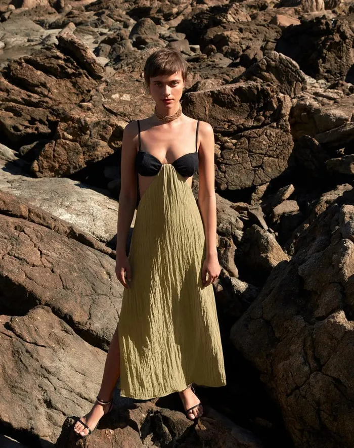 Women ViX Paula Hermanny Dresses Iona Long Dress 8211 Olivine
