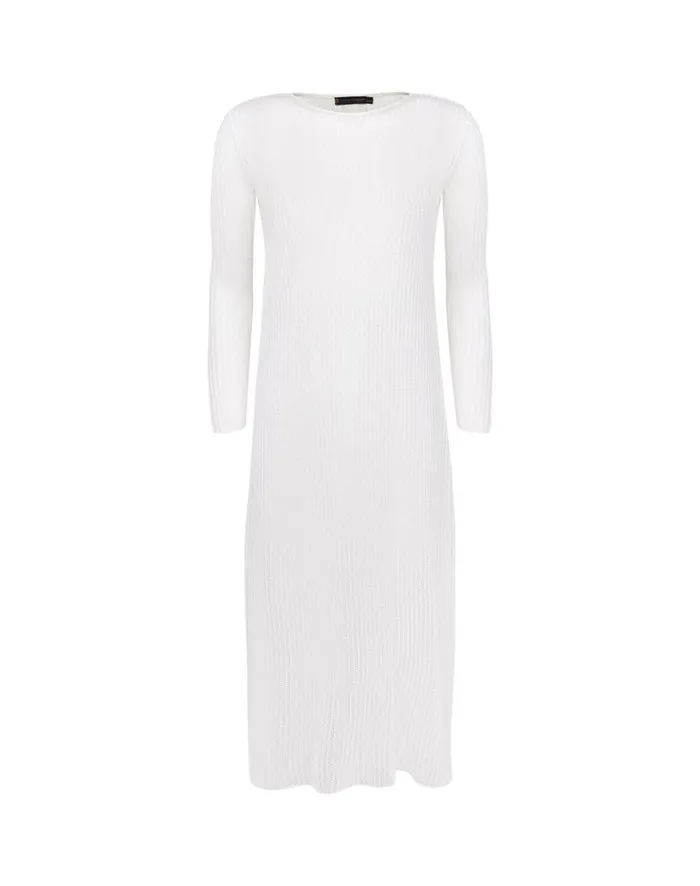 Women ViX Paula Hermanny Dresses Knit Telma Midi Dress 8211 Off White
