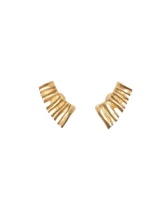 Women ViX Paula Hermanny Jewelry Coral Earrings 8211 Gold
