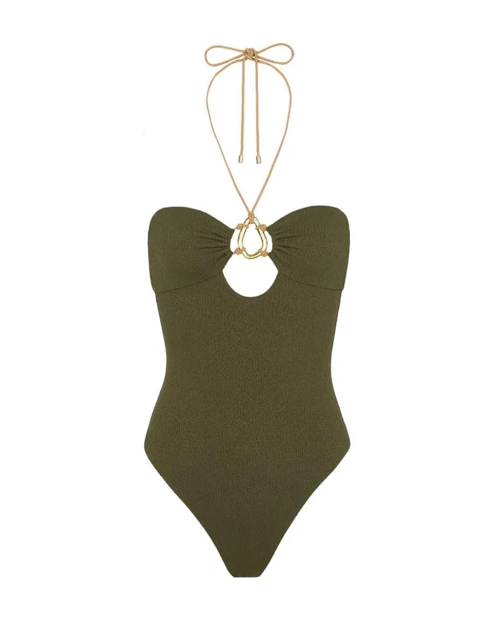 Women ViX Paula Hermanny One Pieces Firenze Adalia One Piece 8211 Evergreen