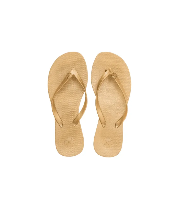 Women ViX Paula Hermanny Sandals Flip Flop 8211 Gold