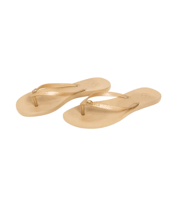 Women ViX Paula Hermanny Sandals Flip Flop 8211 Gold