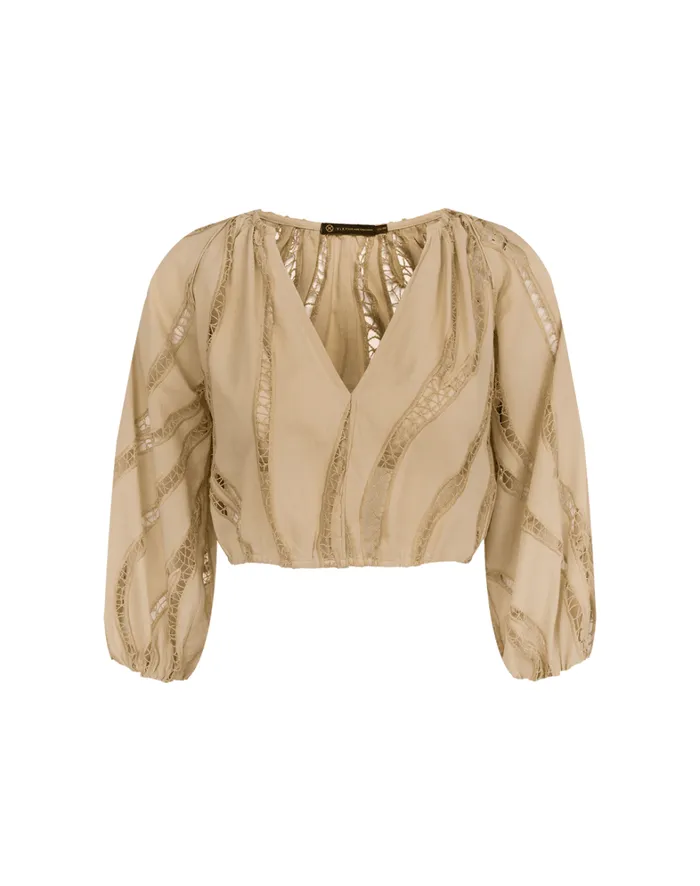 Women ViX Paula Hermanny Tops Babi Blouse 8211 Santal
