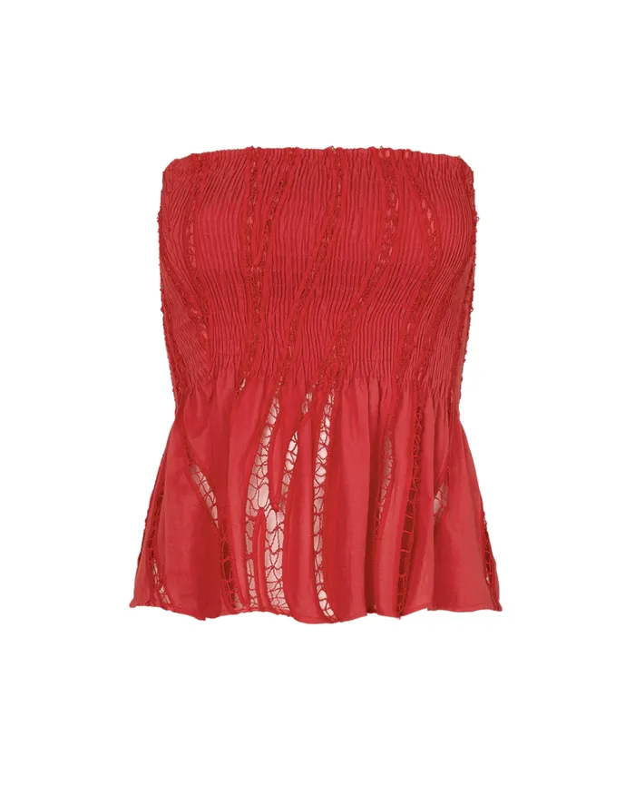 Women ViX Paula Hermanny Tops Babi Top 8211 Raspberry