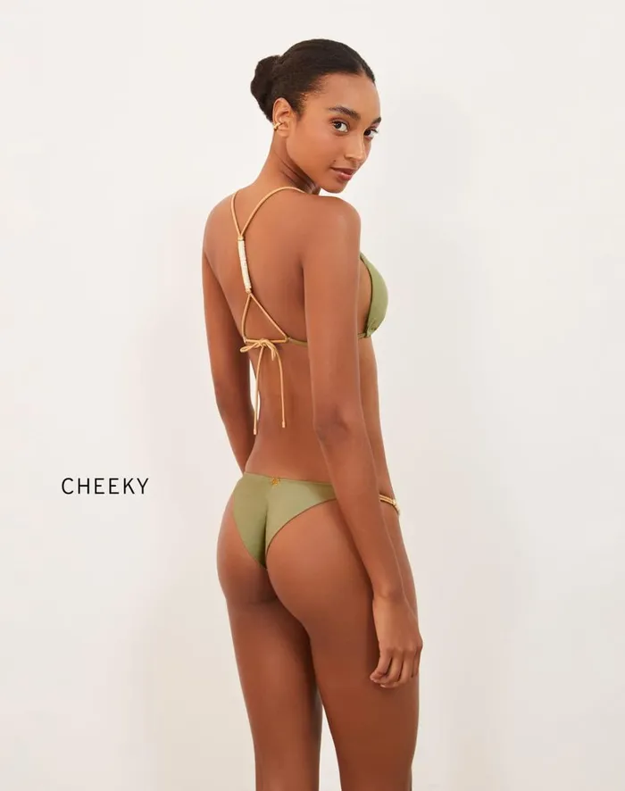Women ViX Paula Hermanny Tops Brooke T Back Tri Top 8211 Olivine