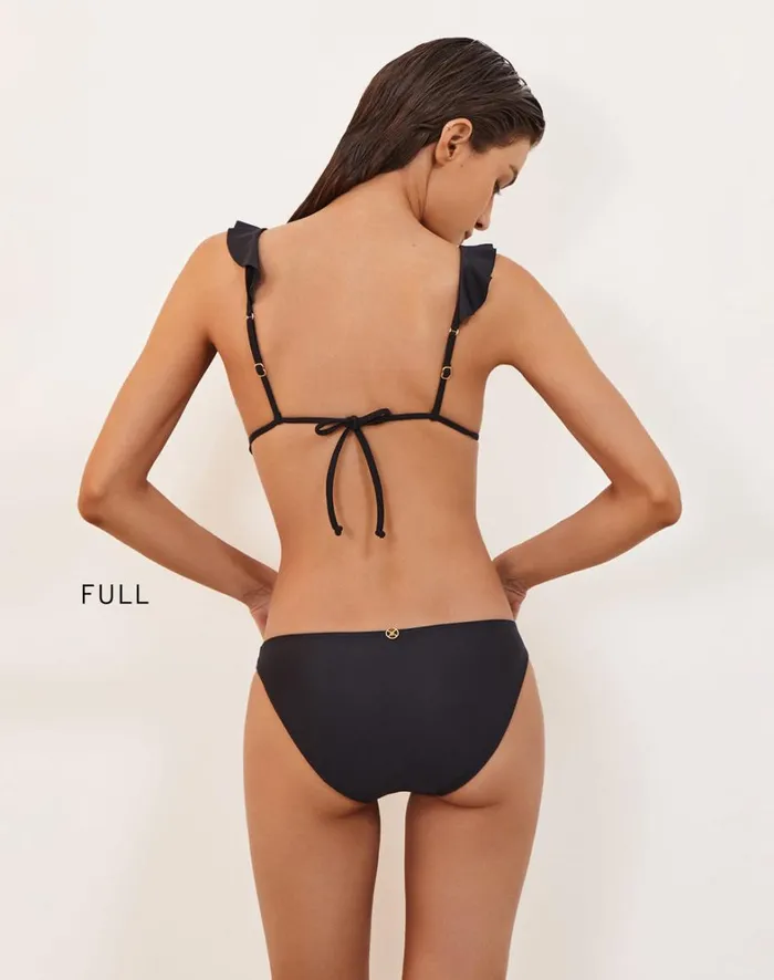 Women ViX Paula Hermanny Tops Chris Parallel Tri Top 8211 Black
