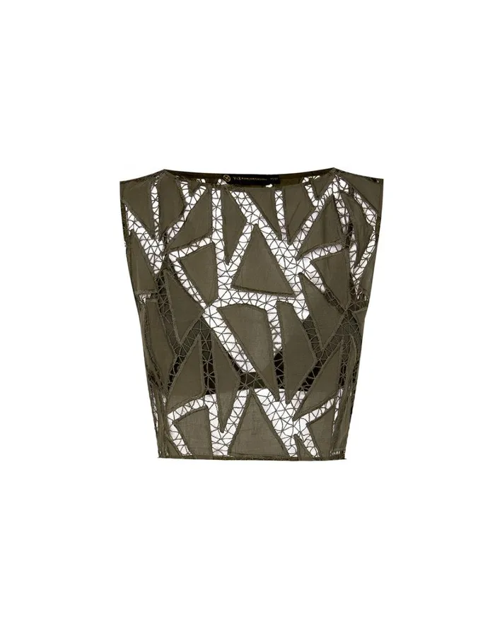 Women ViX Paula Hermanny Tops Elara Blouse 8211 Evergreen