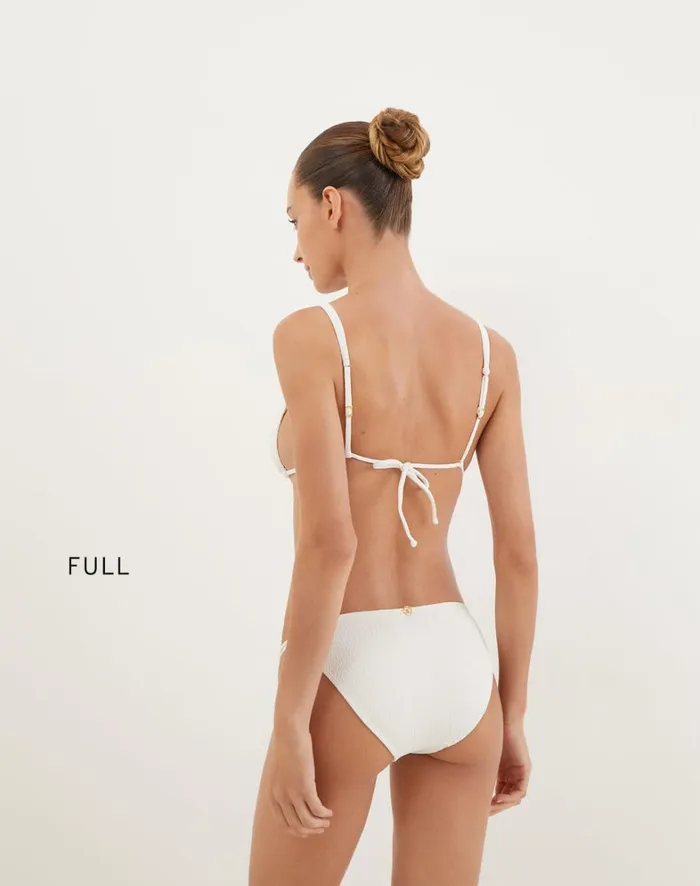Women ViX Paula Hermanny Tops Firenze Callie Parallel Tri Top 8211 White
