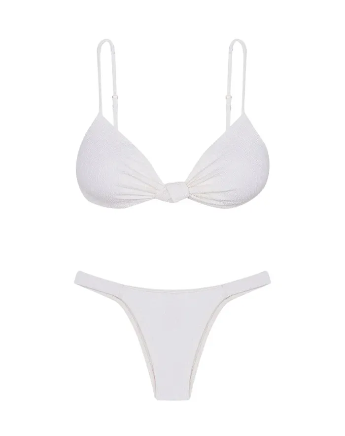 Women ViX Paula Hermanny Tops Firenze Erin Knot Top 8211 White