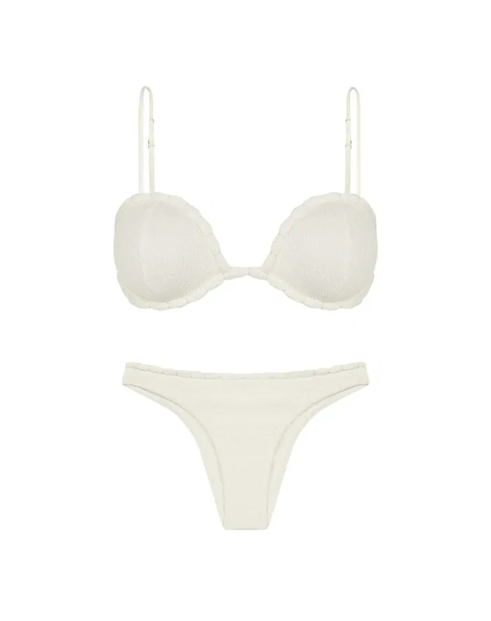 Women ViX Paula Hermanny Tops Firenze Fran Bela Top 8211 White