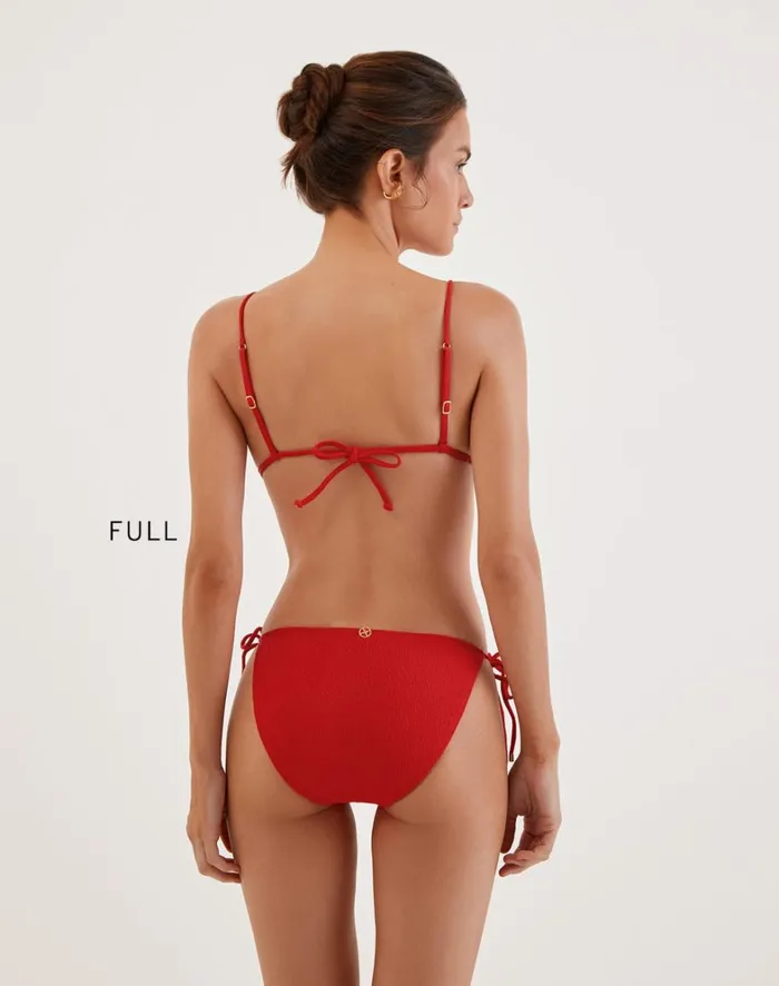 Women ViX Paula Hermanny Tops Firenze Lou Parallel Tri Top 8211 Red Pepper