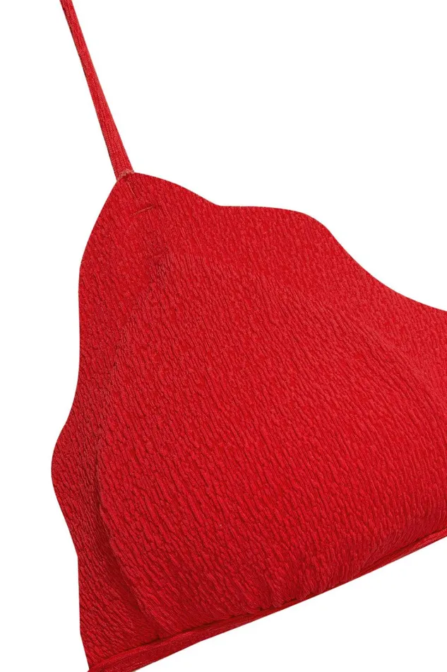 Women ViX Paula Hermanny Tops Firenze Lou Parallel Tri Top 8211 Red Pepper