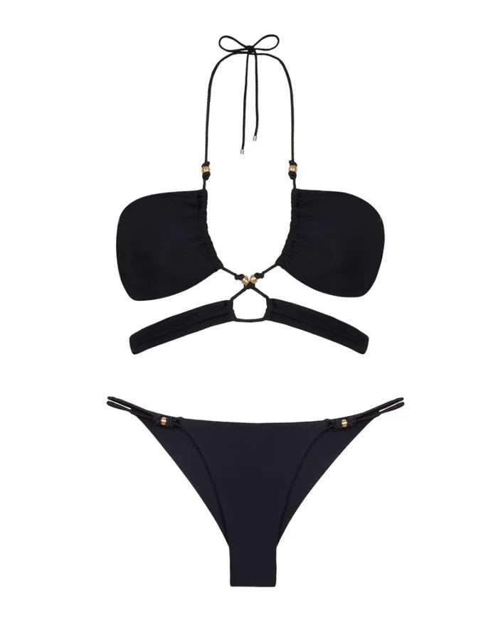Women ViX Paula Hermanny Tops Gi Top 8211 Black