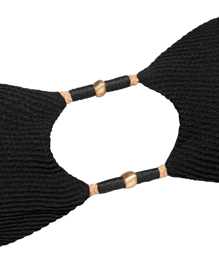 Women ViX Paula Hermanny Tops Layla Bandeau Top 8211 Black