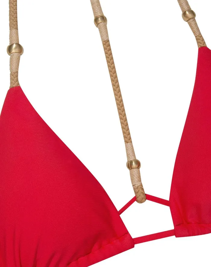 Women ViX Paula Hermanny Tops Layla T Back Top 8211 Red Poppy