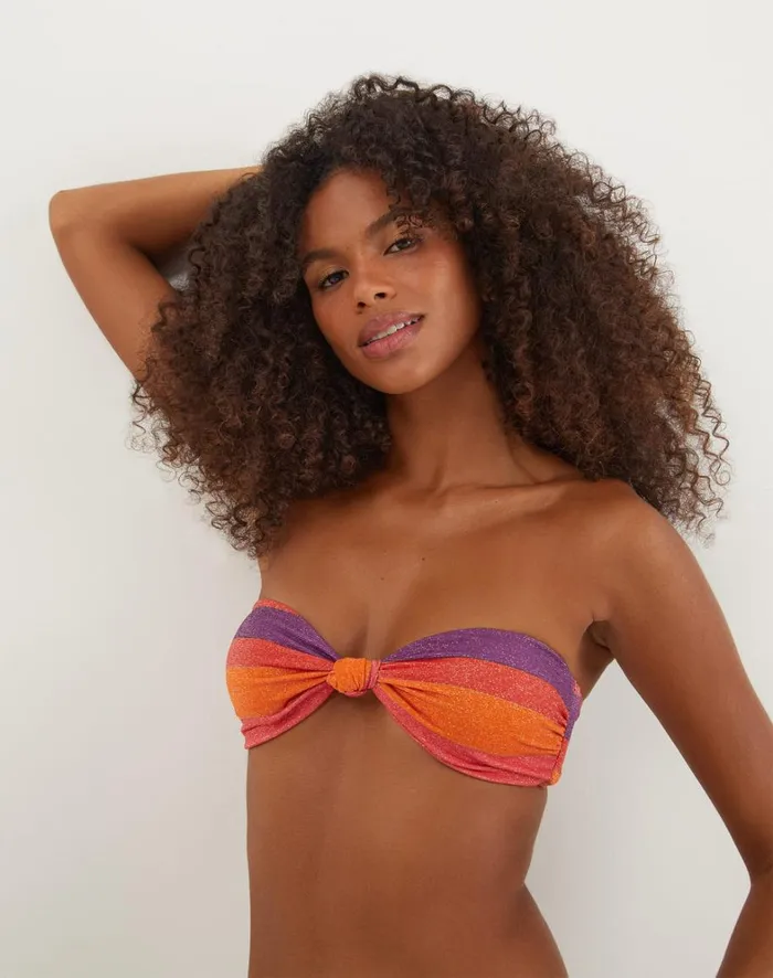 Women ViX Paula Hermanny Tops Lurex Jessie Bandeau Top 8211 Heatwave