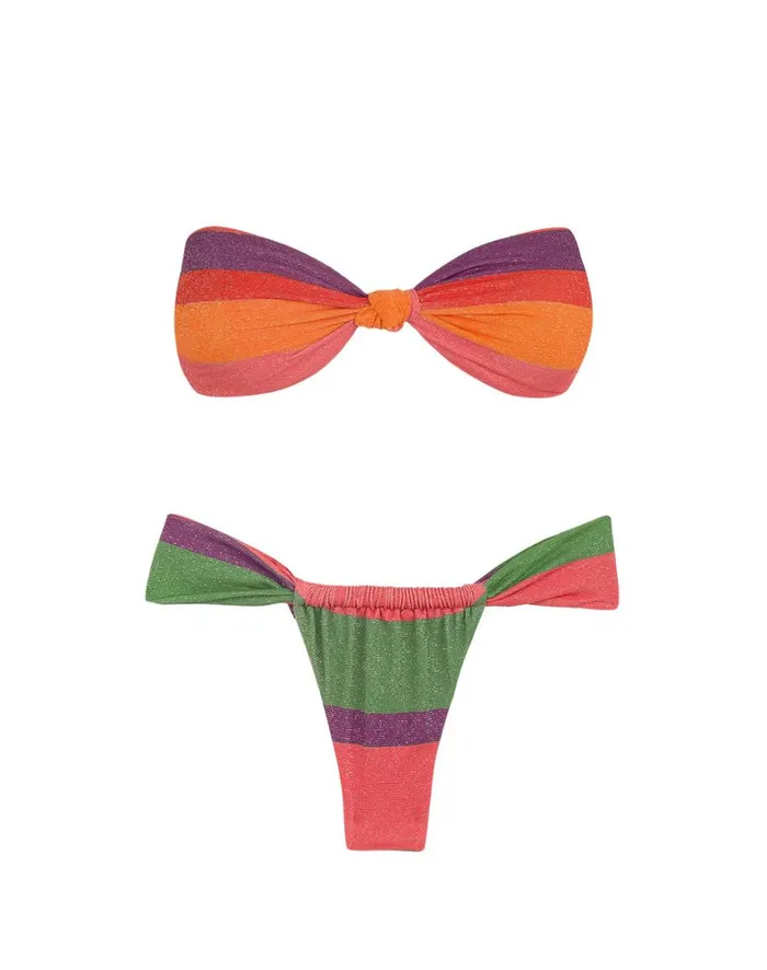 Women ViX Paula Hermanny Tops Lurex Jessie Bandeau Top 8211 Heatwave