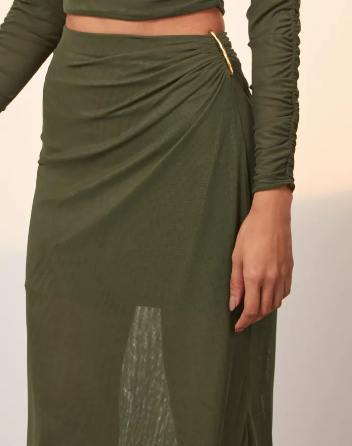 Women ViX Paula Hermanny Tops Mira Long Sleeve Top 8211 Evergreen