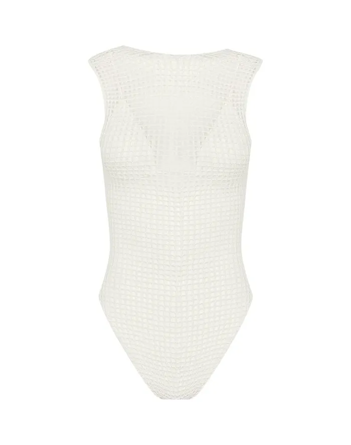 Women ViX Paula Hermanny Tops Noah Bodysuit 8211 Off White