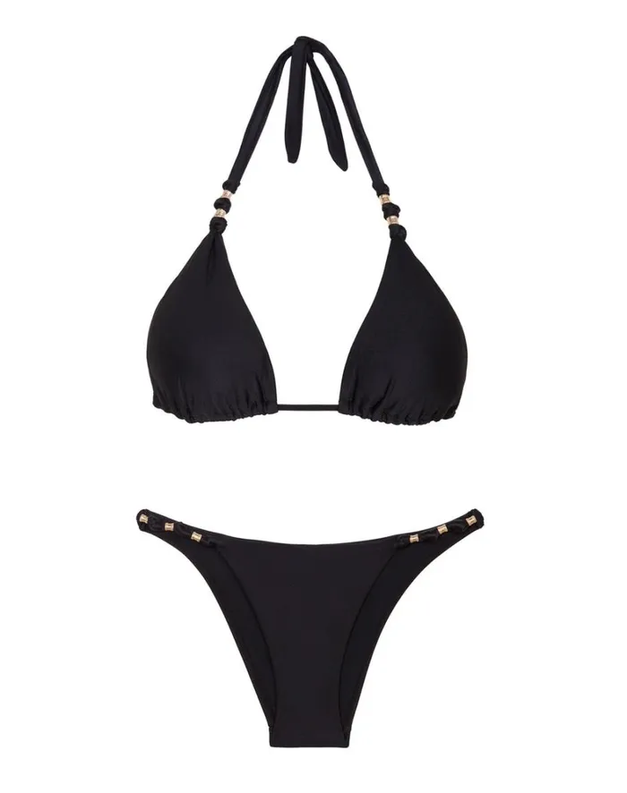 Women ViX Paula Hermanny Tops Paula Top 8211 Black