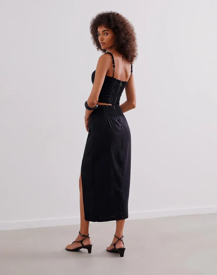 Women ViX Paula Hermanny Tops Sakura Top 8211 Black
