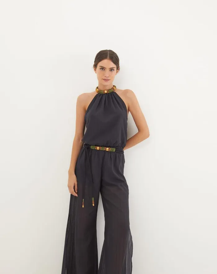 Women ViX Paula Hermanny Tops Sally Blouse 8211 Black