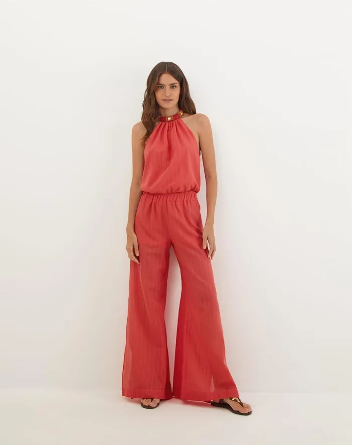 Women ViX Paula Hermanny Tops Sally Blouse 8211 Raspberry