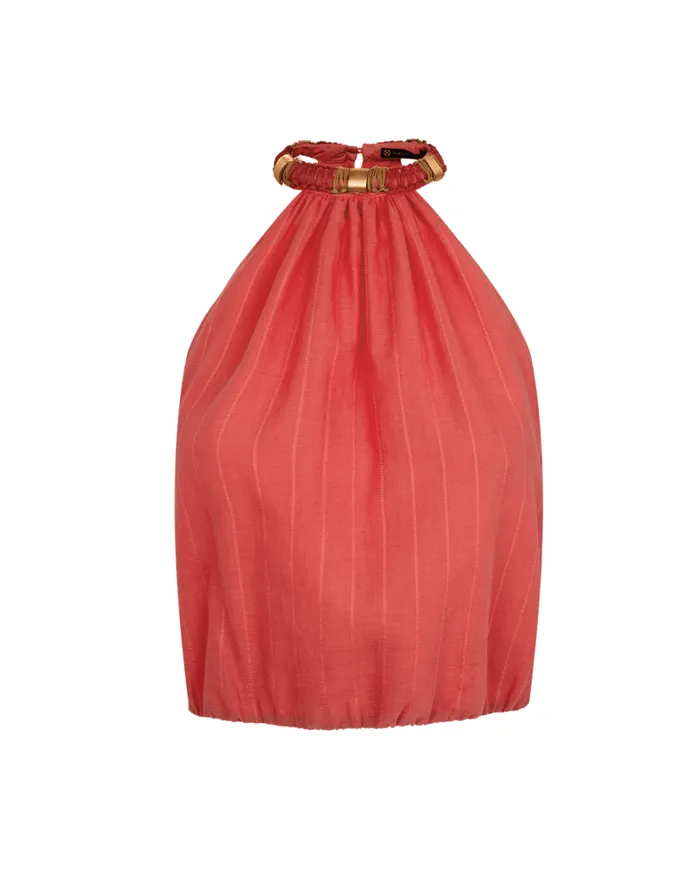 Women ViX Paula Hermanny Tops Sally Blouse 8211 Raspberry